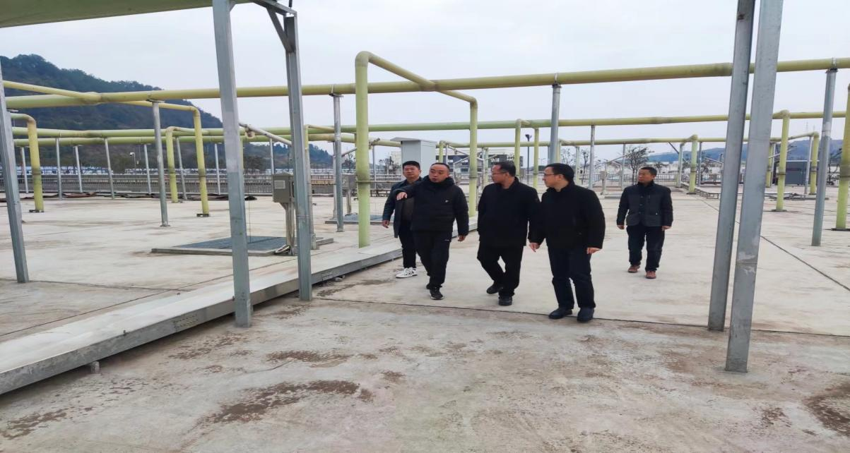 市公服集團領導調研高新產業園區第二污水處理廠
